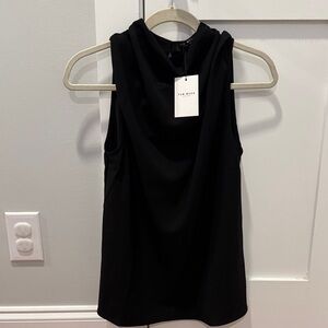 Moda International Black Sleeveless Blouse